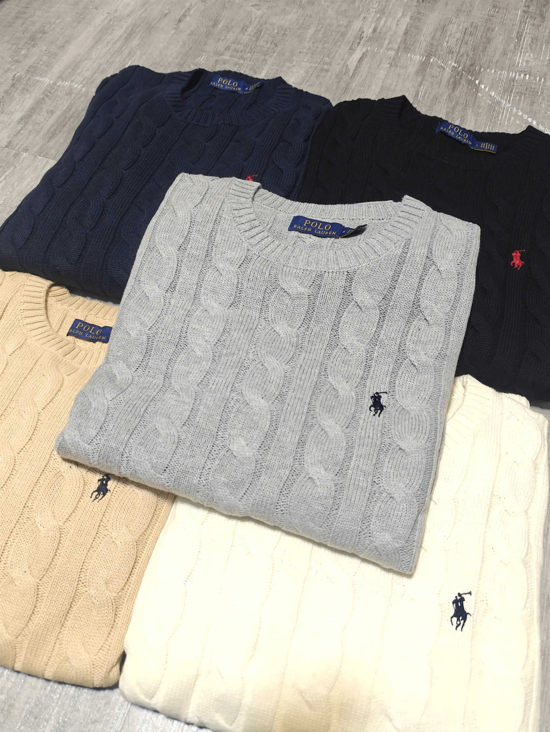 🧵 POLO RALPH LAUREN CABLE KNIT COTTON SWEATER – BIỂU TƯỢNG PHONG CÁCH CỔ ĐIỂN MỸ